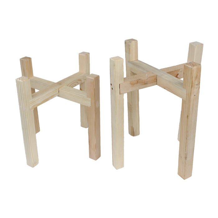 (Set of 2) Detachable Wooden Stand for Planter