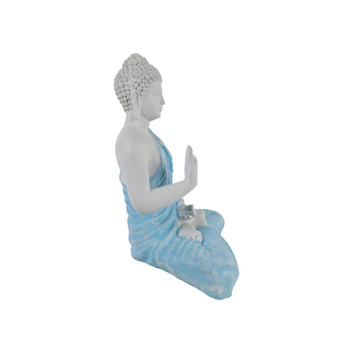 Wonderland Resin 14'' height Blue Buddha (Aashirwad)