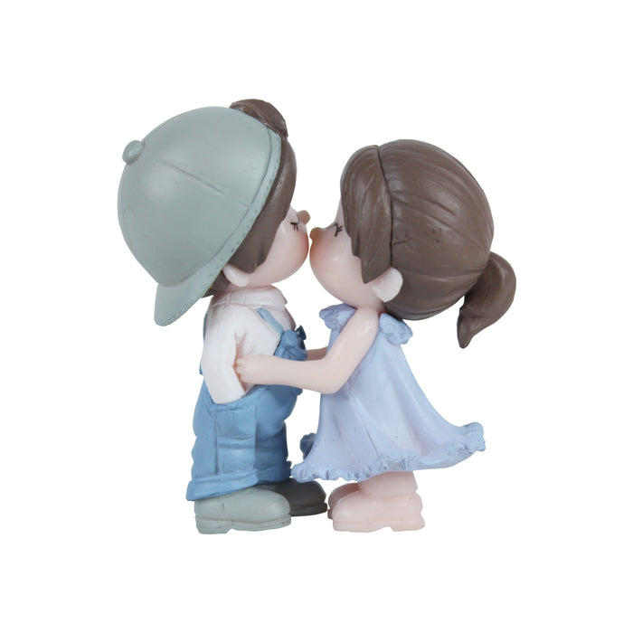 Wonderland Kissing Cap Couple (Blue)  Miniature toys