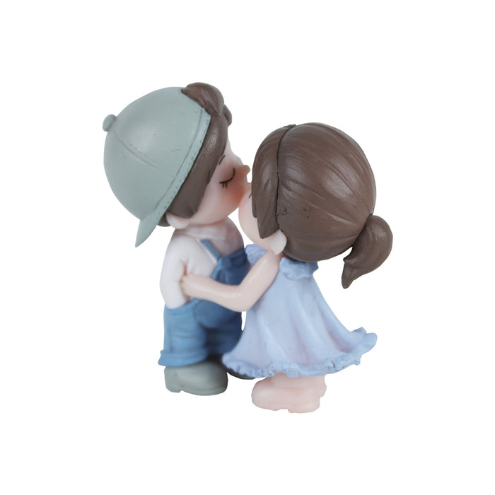 Wonderland Kissing Cap Couple (Blue)  Miniature toys