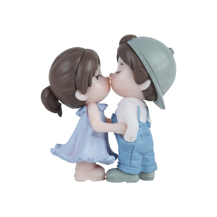 Wonderland Kissing Cap Couple (Blue)  Miniature toys