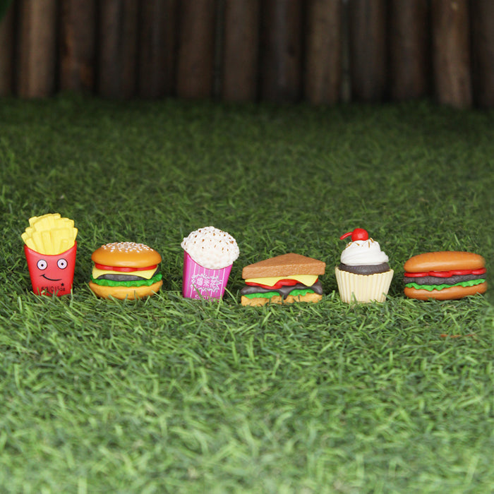 Miniature Toys : (Set of 6) Fast Food