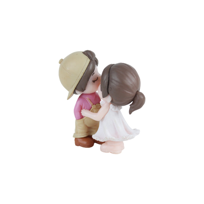 Wonderland Kissing Cap Couple (Pink) Miniature toys