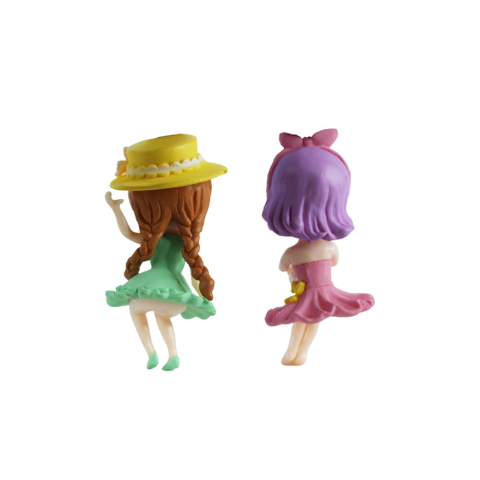 Miniature Toys : (Set of 2) Sitting Beach Girls