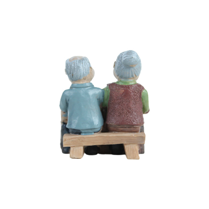 Miniature Toys : Old Couple Cooking