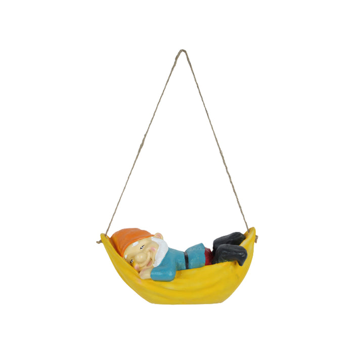 Hanging Gnome on Hammock (Yellow)