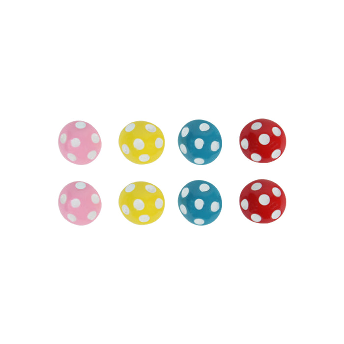 Miniature Toys : (Set of 8) Colourfull Mushrooms