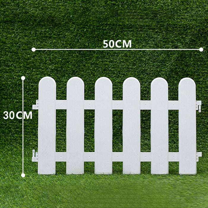 Pack of 8 : PP Picket self Standing Fence for Indoor/Outdoor Garden