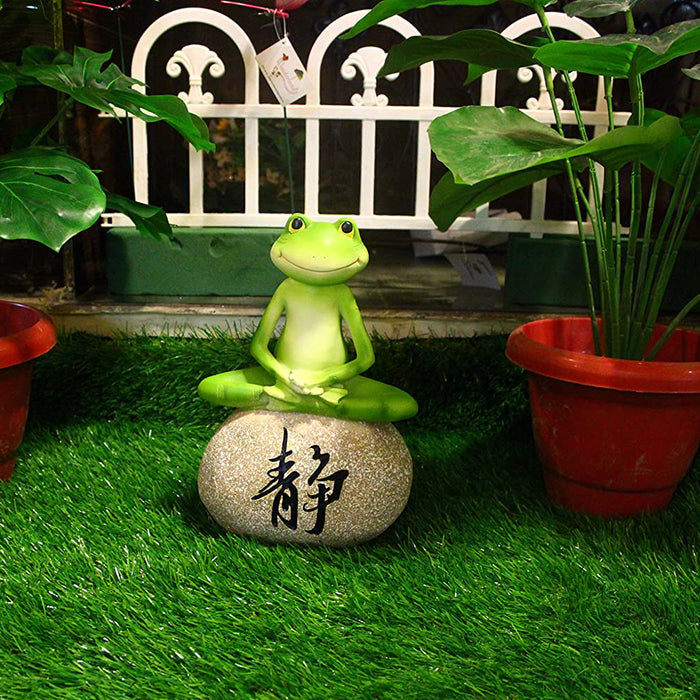 Frog Statue for Balcony and Garden Decoration