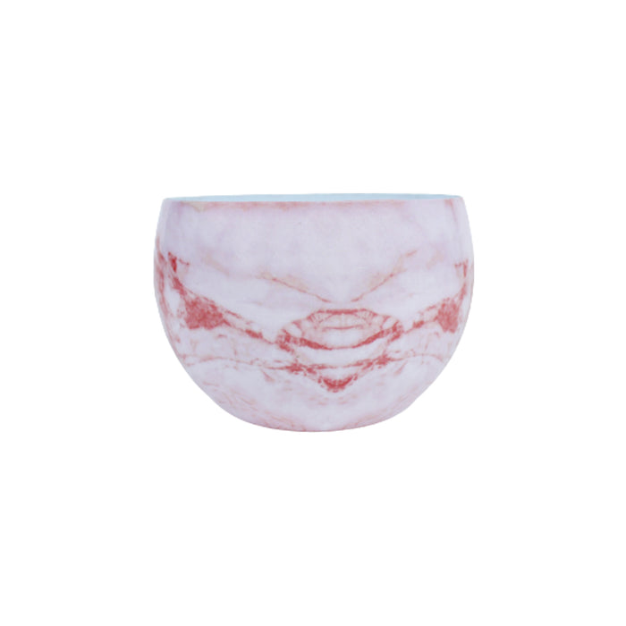 Marble Metal Round Pot (Pink)