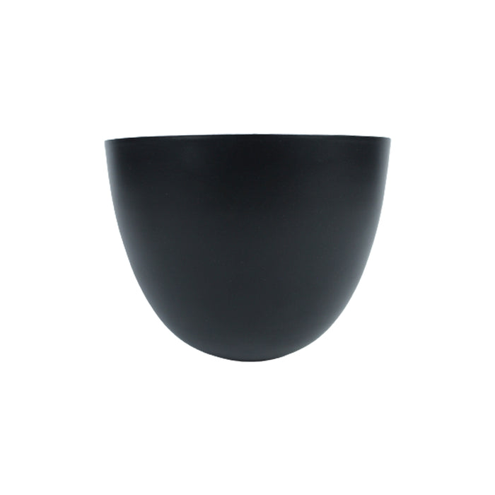 Half Oval Metal Pot (Black)