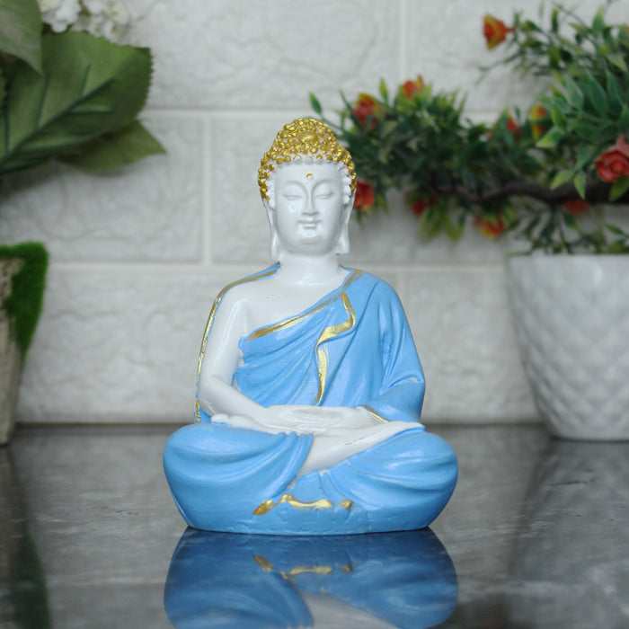 (5 inch) Small Buddha Statue (Blue)
