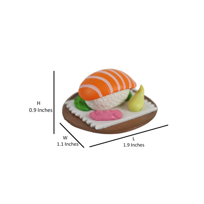 ( Pack Of 10) Sushi Miniature Figurines Resin Mini Food Props