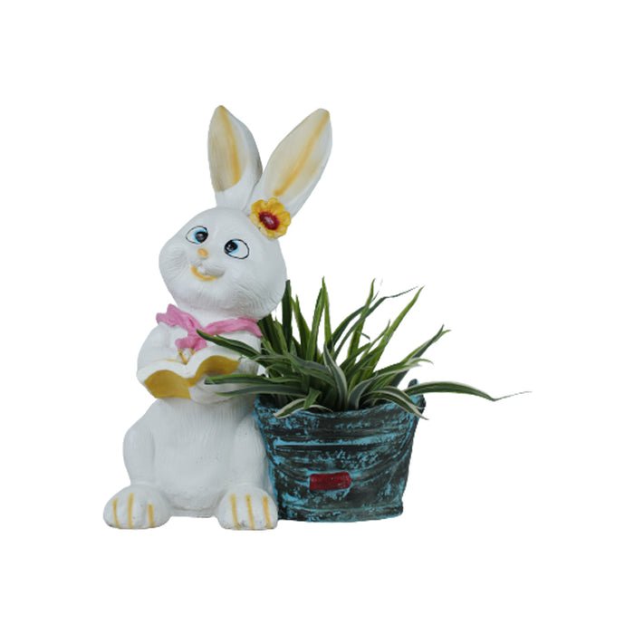 Big Bunny with Book New Planter