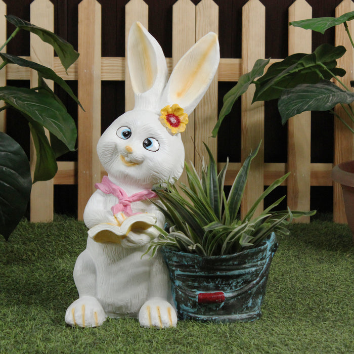 Big Bunny with Book New Planter