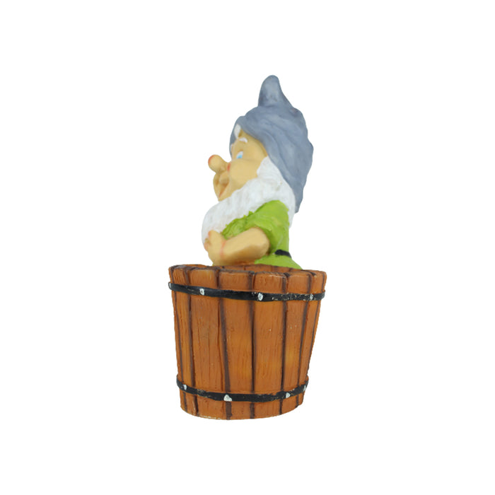 Resin Grey Cap Gnome Planter