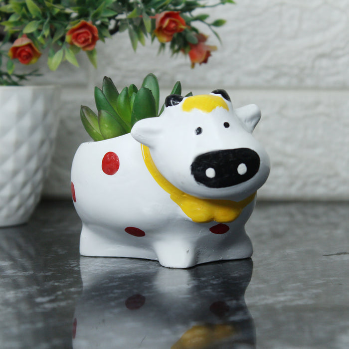 cow succulent Buy Small Cow Planter for home décor Online — Wonderland Garden Arts and Craft