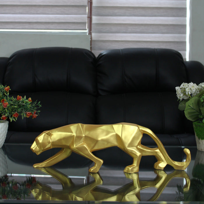 Buy Golden Cheetah statue for decoration online — Wonderland Garden Arts  and Craft