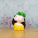 Girl Succulent Pot for Home and Balcony Decoration (Yellow) - Wonderland Garden Arts and Craft