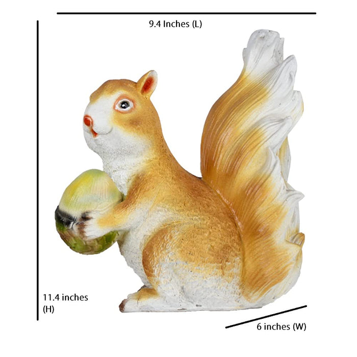 (Set of 2) Resin Squirrel Statue for Garden Decoration