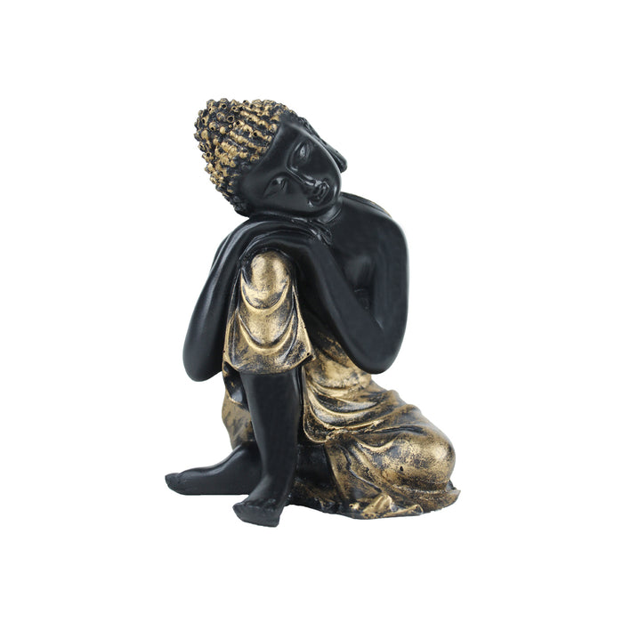 Relaxing Buddha Black Home & Garden Statue