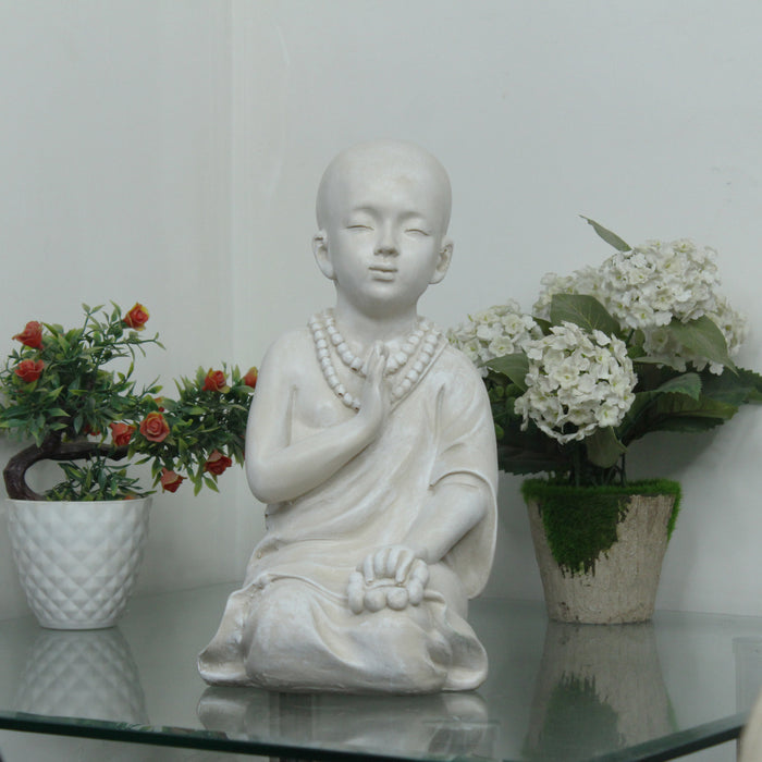 Mala Monk 1 Garden Statue