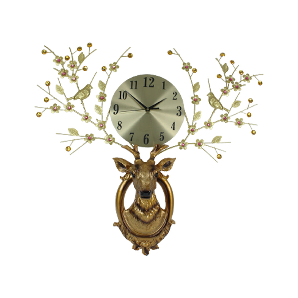 Luxury Reindeer Wall Clock
