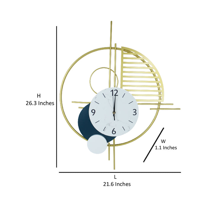 Luxury Nordic style Wall Clock, contemporary design for modern homes, living room décor