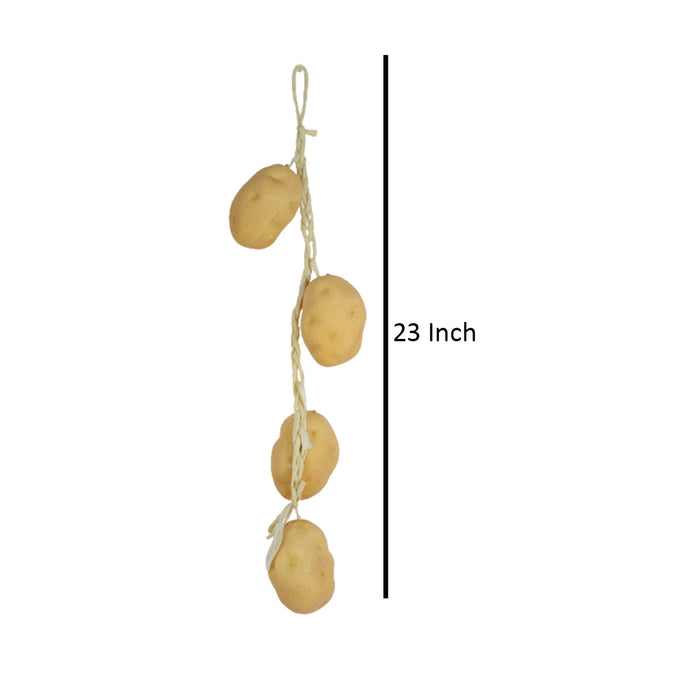 Real looking Artificial Fruit Potato (Set of 2)  string