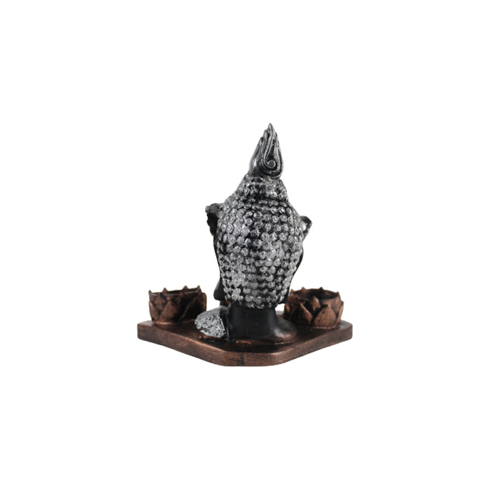  Wonderland Buddha Idol Statue Showpiece With  Candle Holder for Living Room Home Décor and