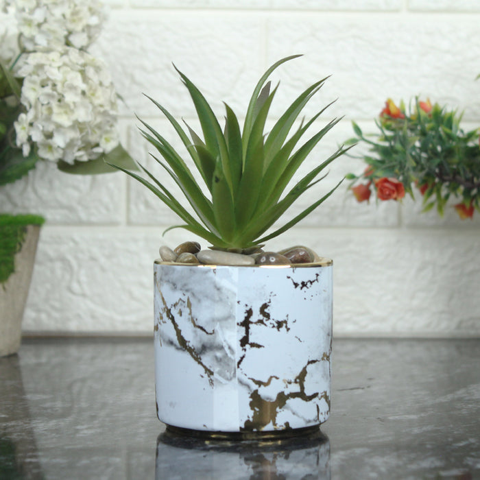 Ceramic Potted Succulents Artificial Plants