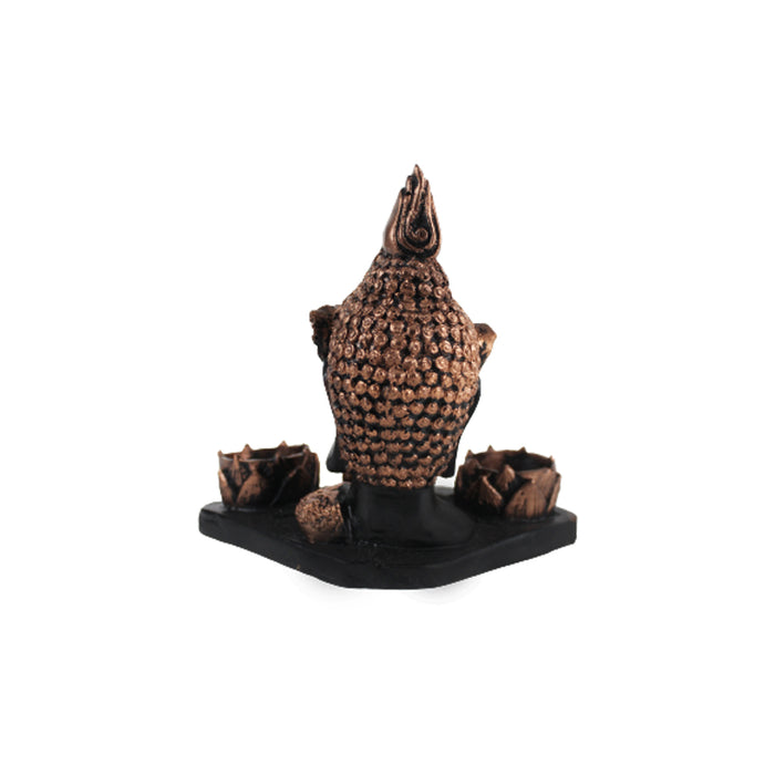  Wonderland Buddha Idol Statue Showpiece With  Candle Holder for Living Room Home Décor and