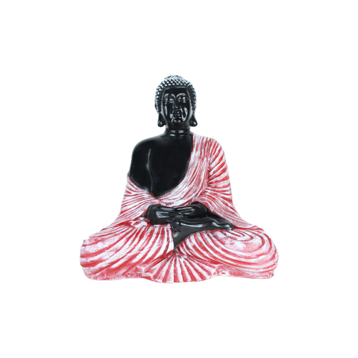 Buddha Statue for Home and Garden Decoration (Pink & Black)