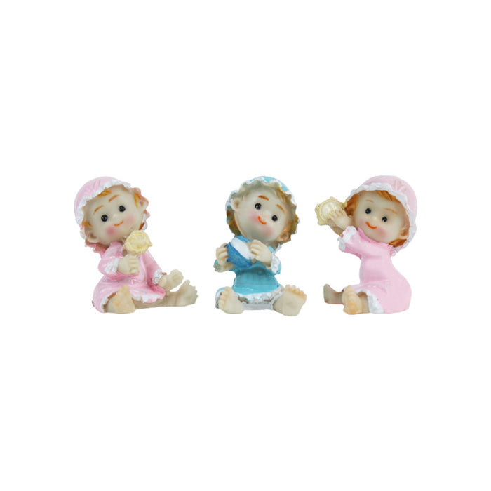 Wonderland Miniature Toys Set of 6 baby ( Miniature garden accessories for tray garden )