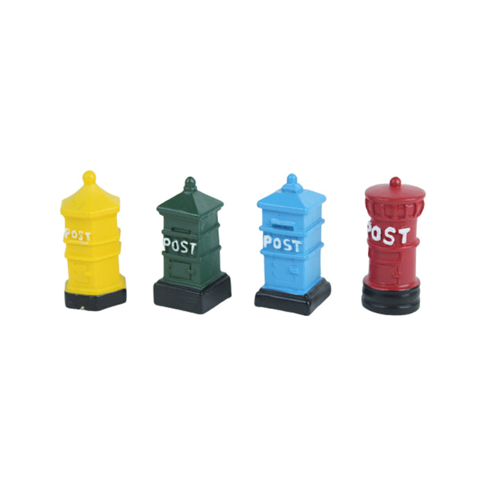 Miniature Toy : Set of 8 Postbox
