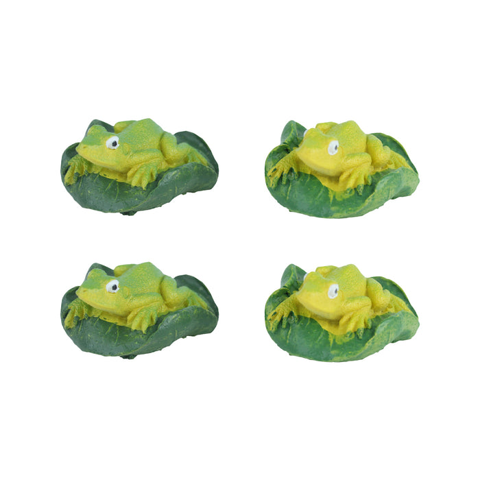 Miniature Toy : Set of 4 Resin frog
