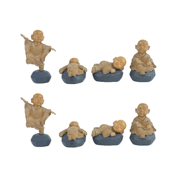 Miniature Toys : Set of 8 Monk