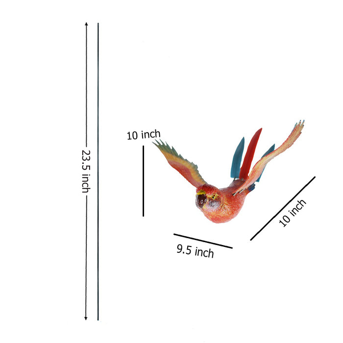 ( Set of 3 ) Flying Parrot Garden Stakes/Sticks
