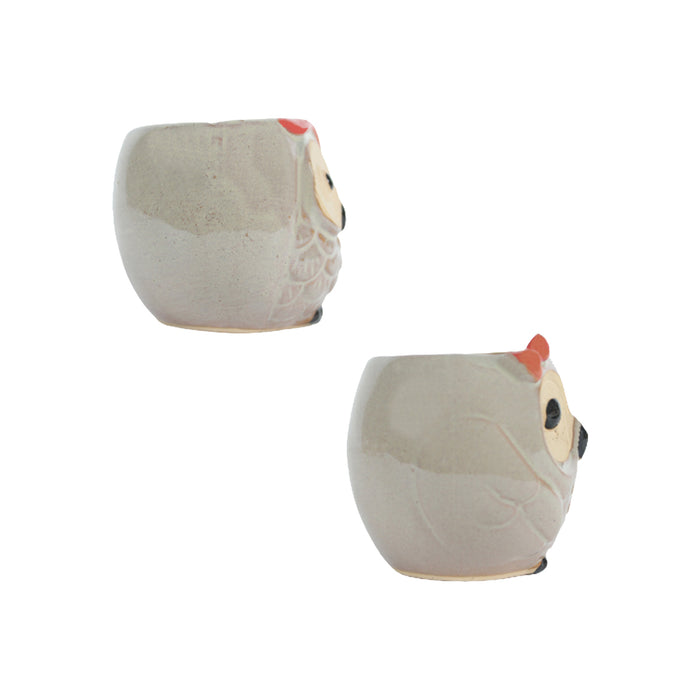 Imported  Set of 2 Ceramic Small Size Plants Pot