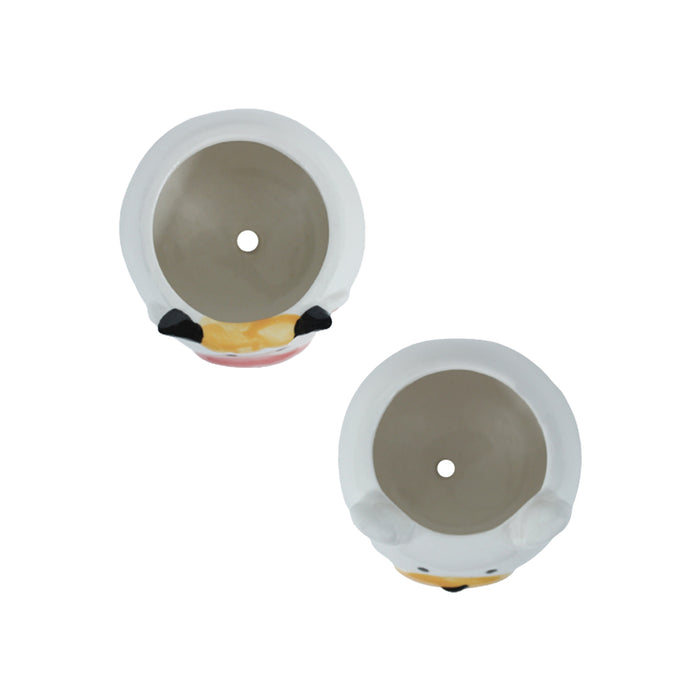 Imported Set of 2 Ceramic Pig and Bear Pot