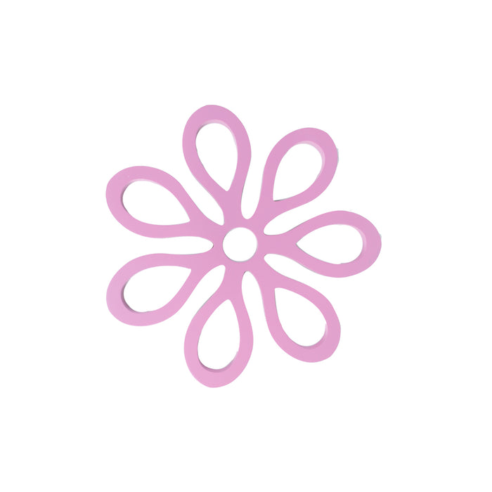 Flower shaped 3D Flowers Wall Stickers for DIY Home Decoration - Pink