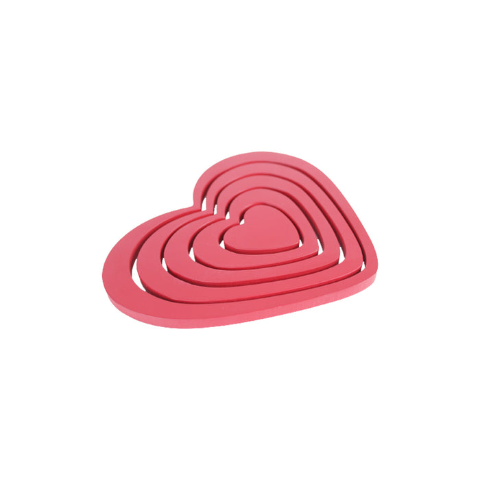 Heart Shaped 3D stickers for DIY Wall decoration - Red