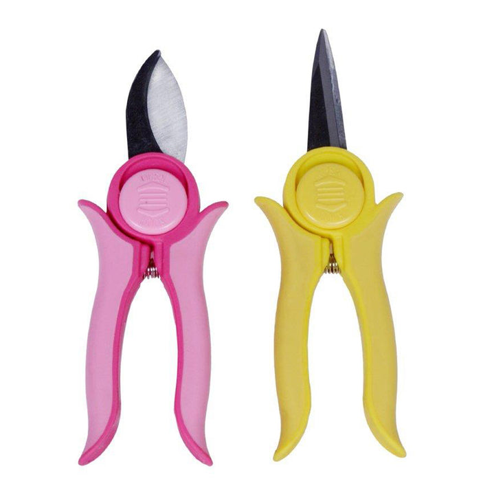 Mini Pruning and Trimmer with Smart Lock (Yellow & Pink)