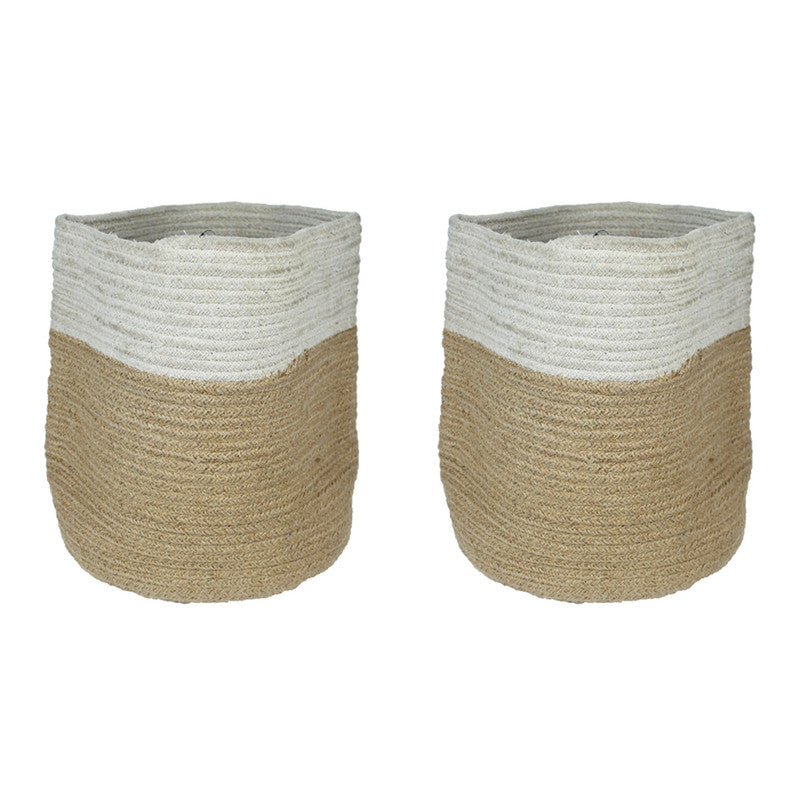(Set of 2) Jute Bag Planter for Home Decoration (Big)