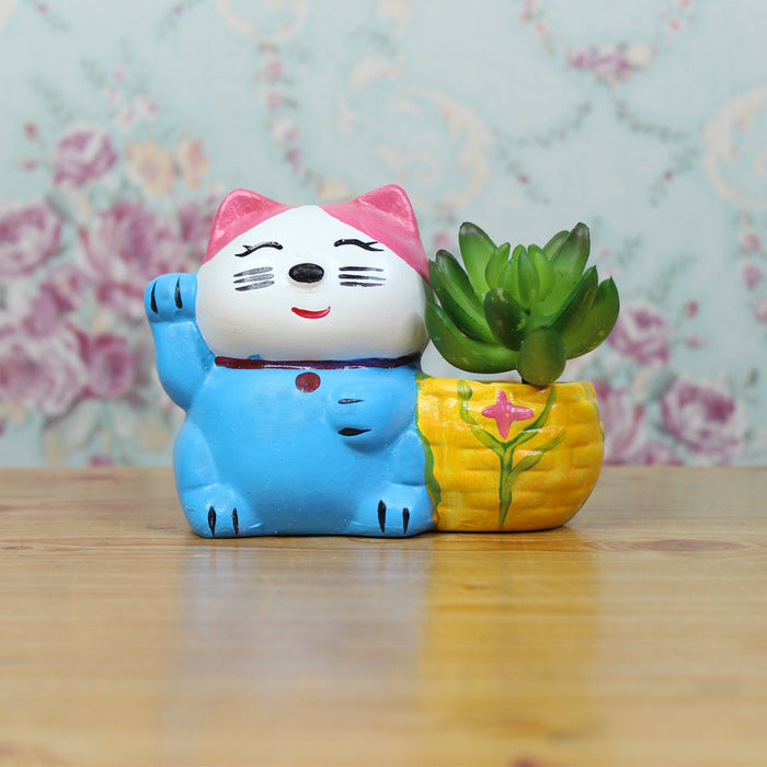 Kitty Succulent Pot for Home and Balcony Decoration