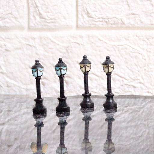 Miniature Toys: (Set of 4) Fairy Garden Street Lights - Wonderland Garden Arts and Craft