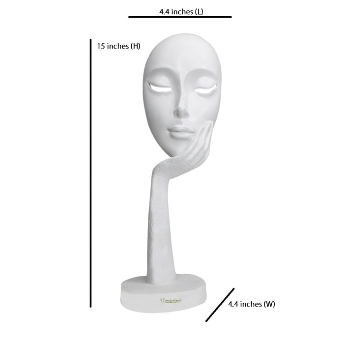 (Set of 2) Face Statues for Home Decoration