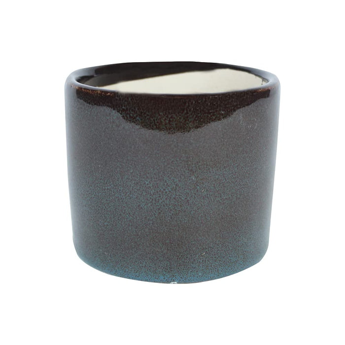 Ceramic Small Pot for Home and Garden Decoration (Grey)