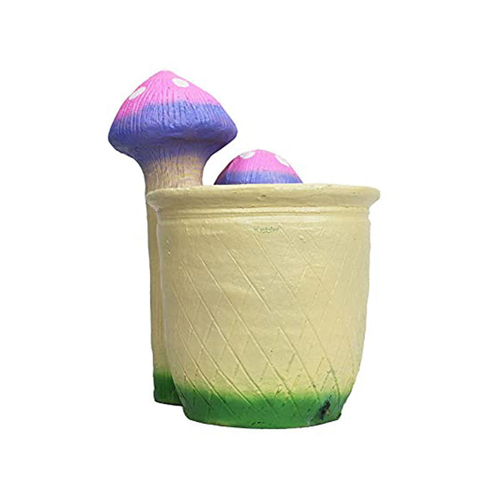 Mushroom Succulent Pots for Garden Decoration (Purple) - Wonderland Garden Arts and Craft