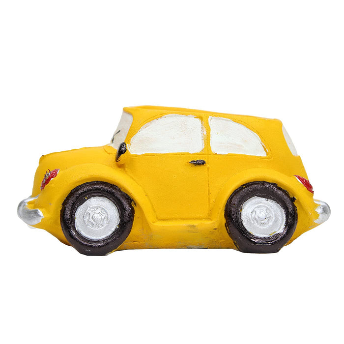 Car Succulent Pot for Home and Balcony Decoration (Yellow) - Wonderland Garden Arts and Craft